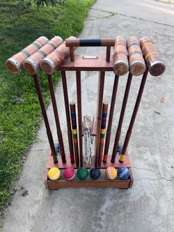 Vintage Croquet Set