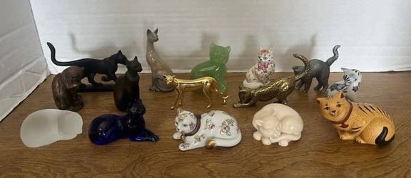 Vintage 1986 Franklin Mint 15 Cats Series 1 Collection