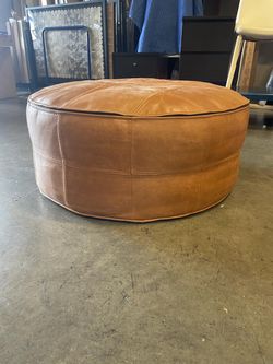 Leather Ottoman