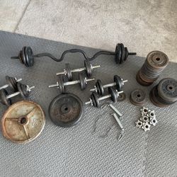 Weights Dumbbells and Curl Bars 