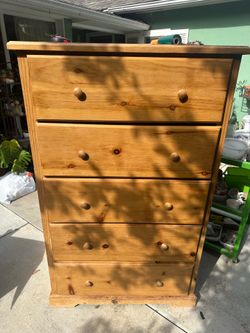 Solid wood dresser