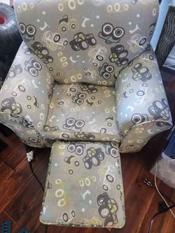 Kids Monster truck Couch with foot rest