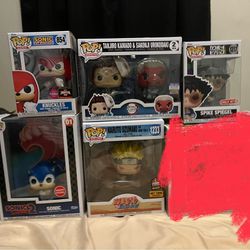 Funko Pop Lot (includes Demon Slayer, Cowboy Bebop, Sonic, And Naruto)