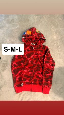 BAPE Red Camo Full-Zip Hoodie