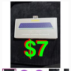 heyday Compact Wireless Keyboard Spring Purple Bluetooth 5.1 NEW