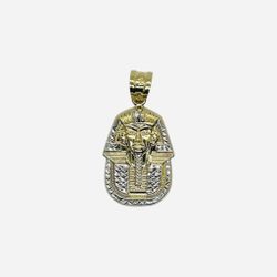 Pendant Yellow Gold 14k. Egyptian pharaoh