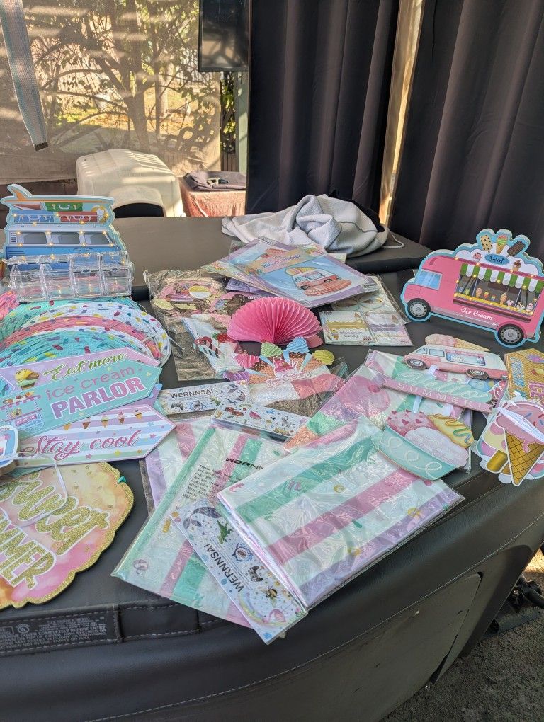 Party Decorations (Ice Cream Theme)