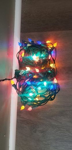 60 Ct LED teardrop C4 Multi Colored Lights New