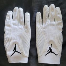 Brand New Nike Jordan Vapor Fly Ease Football Gloves White Black Men Size Large