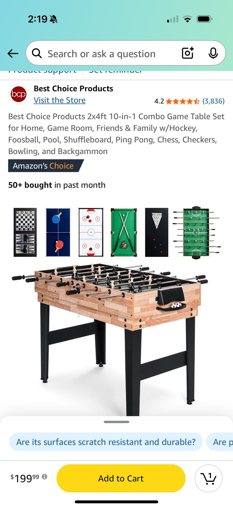 10 In 1 Table Games