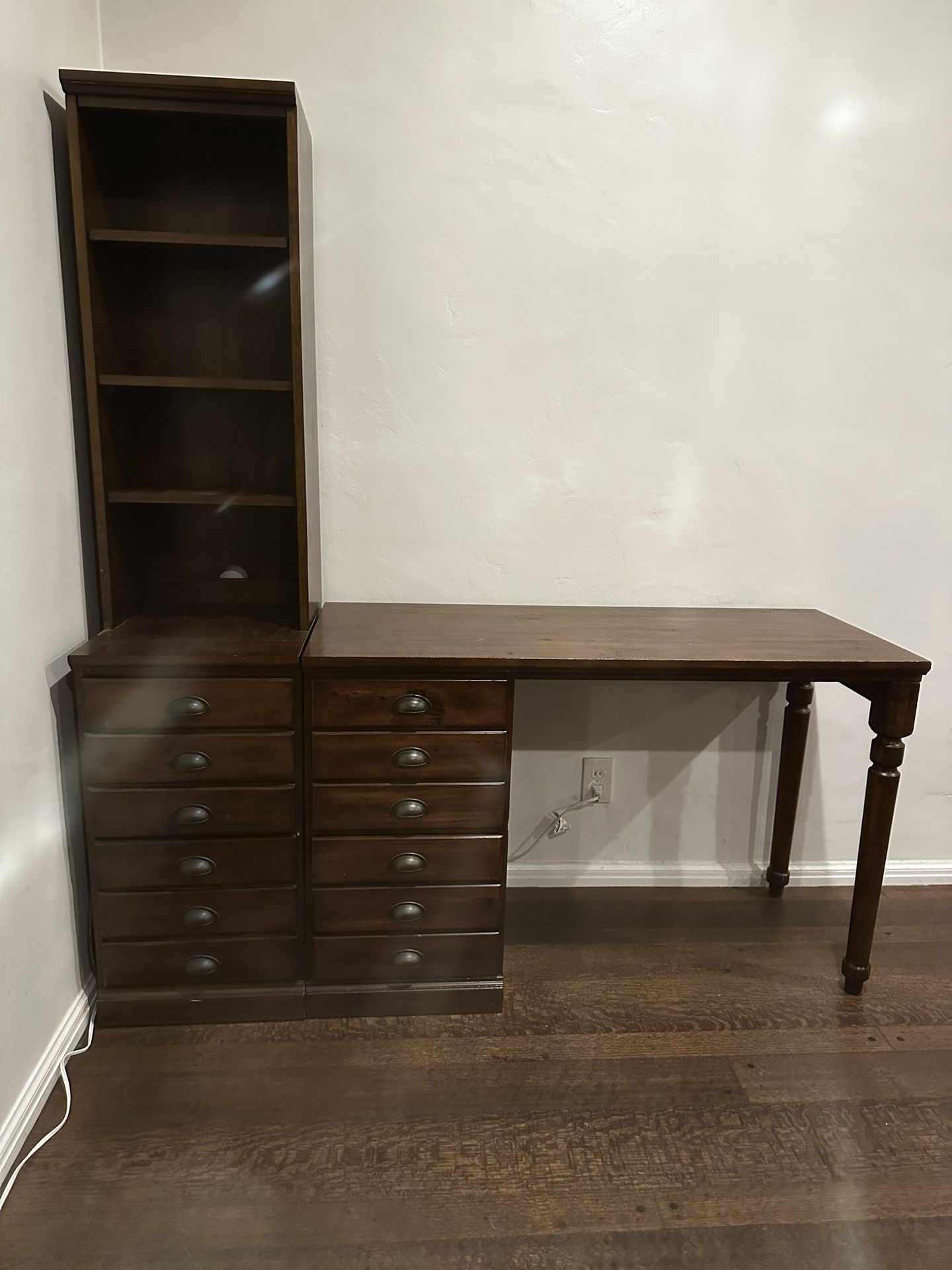 PB Printers Desk And Hutch