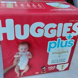 Huggies Plus Little Snugglers #1 (192) Count 