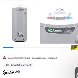 New Gas 40 Gallon Water Heater 