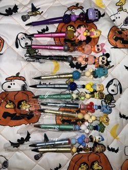 Disney princess Aladdin Mickey Donald Beadable gift pens 