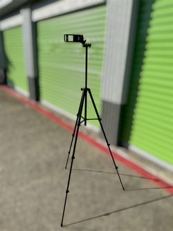 Adjustable Camera Phone Tripod with Bluetooth remote for iPhone & Android