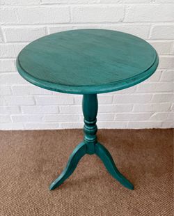 Teal Side Table