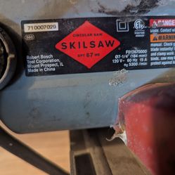 Circular saw 07-1/4" 15amp skilsaw