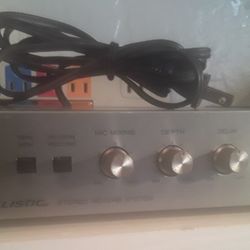 REALISTIC STEREO REVERB SYSTEM.