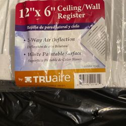 Ceiling wall register