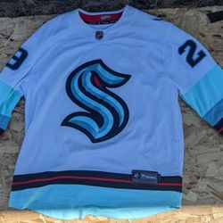 Hockey, Extra Large Vince Dunn White Seattle Kraken  Fanatics Breakaway Jersey 