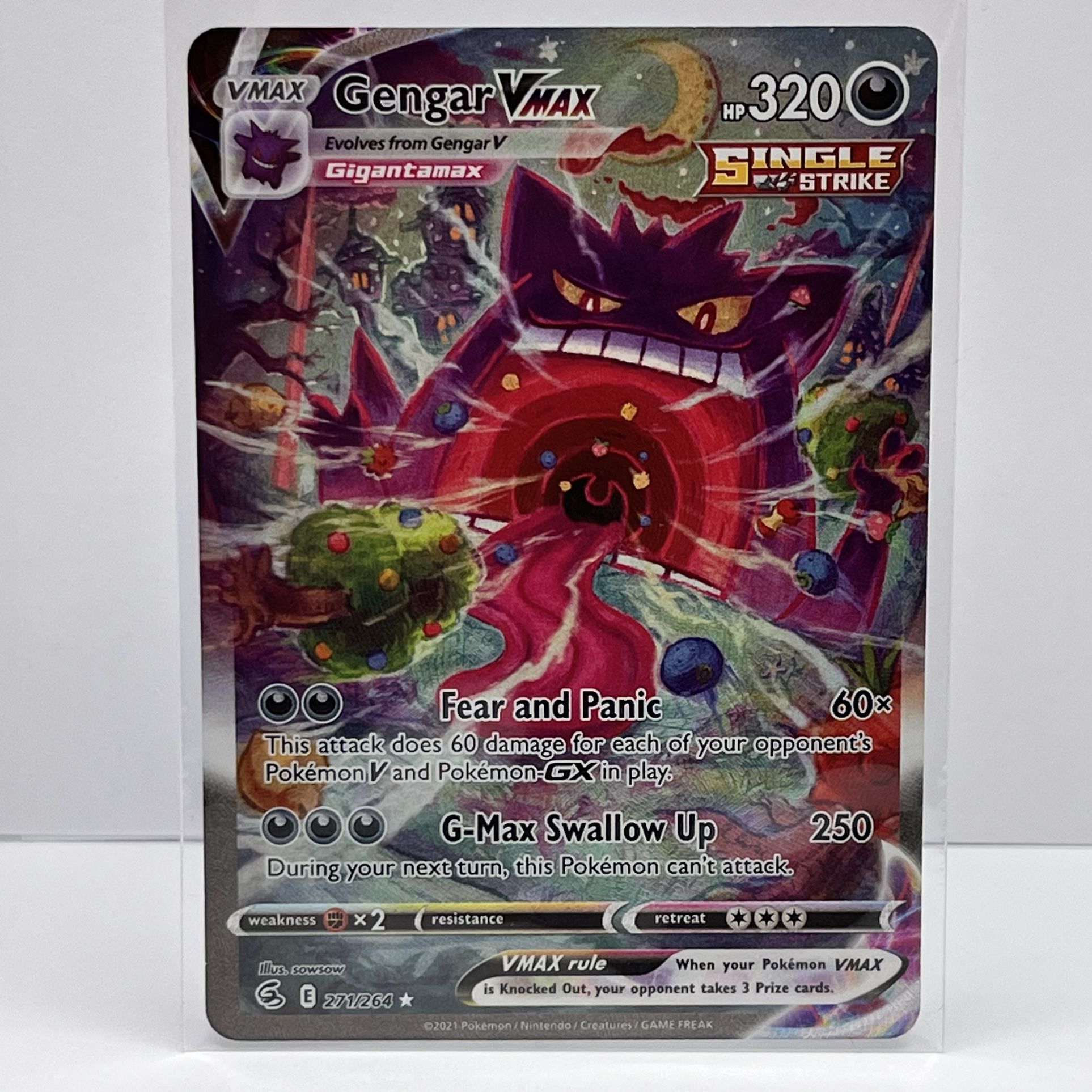 Gengar VMAX (Alternate Art Secret) - SWSH08: Fusion Strike Near Mint