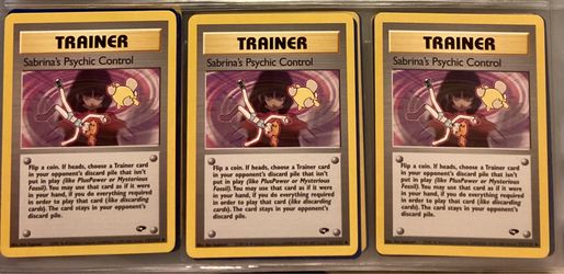 Sabrina’s Psychic Control Pokémon Gym Challenge, $8 each
