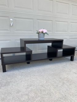 Beautiful TV stand with open shelving 🟥🟥🟥⬇️🟥read