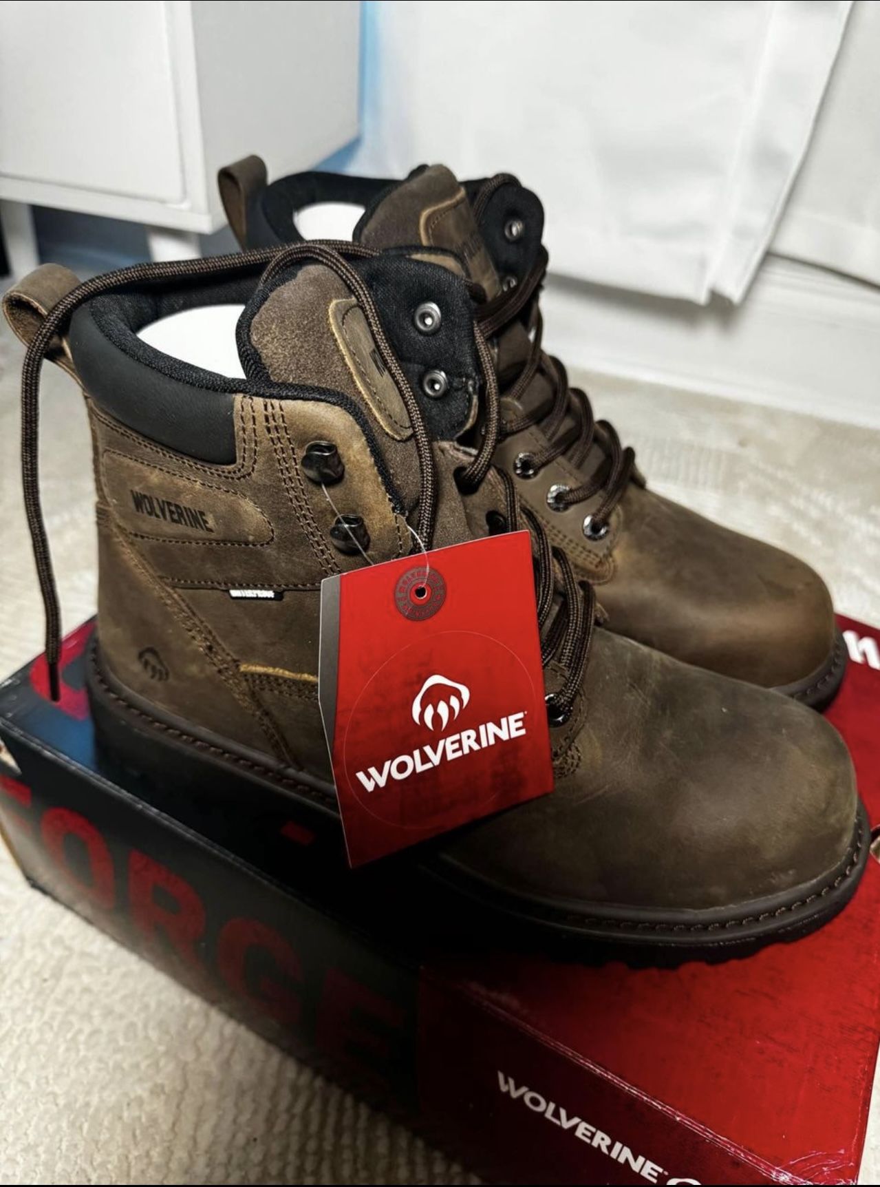 Wolverine Steel Toes Work Boots Size 10
