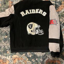  Vintage suede Raiders Bomber Jacket  