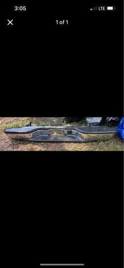 Silverado crew cab back bumper 2005 chrome