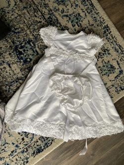 Girls baptism dress 9-12m