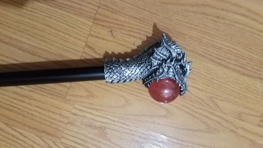 Halloween Dragon staff