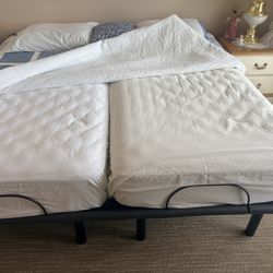 Adjustable Twin XL Bed With Mattress 