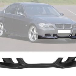 Fits 06-08 BMW E90 3 Series AC-S Style Front Bumper Lip Spoiler Unpainted