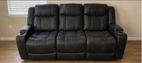 Electric leather recline couch