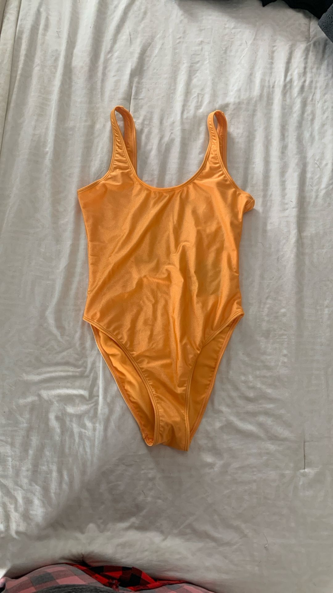 NWT DixPerfect One piece Swimsuit Orange Medium