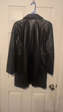 Black Leather Long Coat