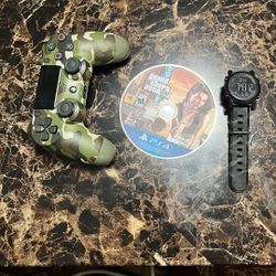PS4 Controller And Watch 