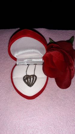 Diamond Heart necklace 53 diamonds