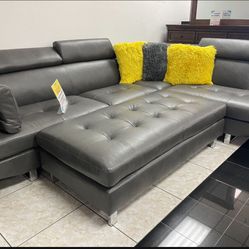 COMFY NEW IBIZA SECTIONAL SOFA AND OTTOMAN SET ON SALE ONLY $999. IN STOCK SAME DAY DELIVERY 🚚 EASY FINANCING 