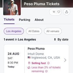 Peso Pluma Ticket