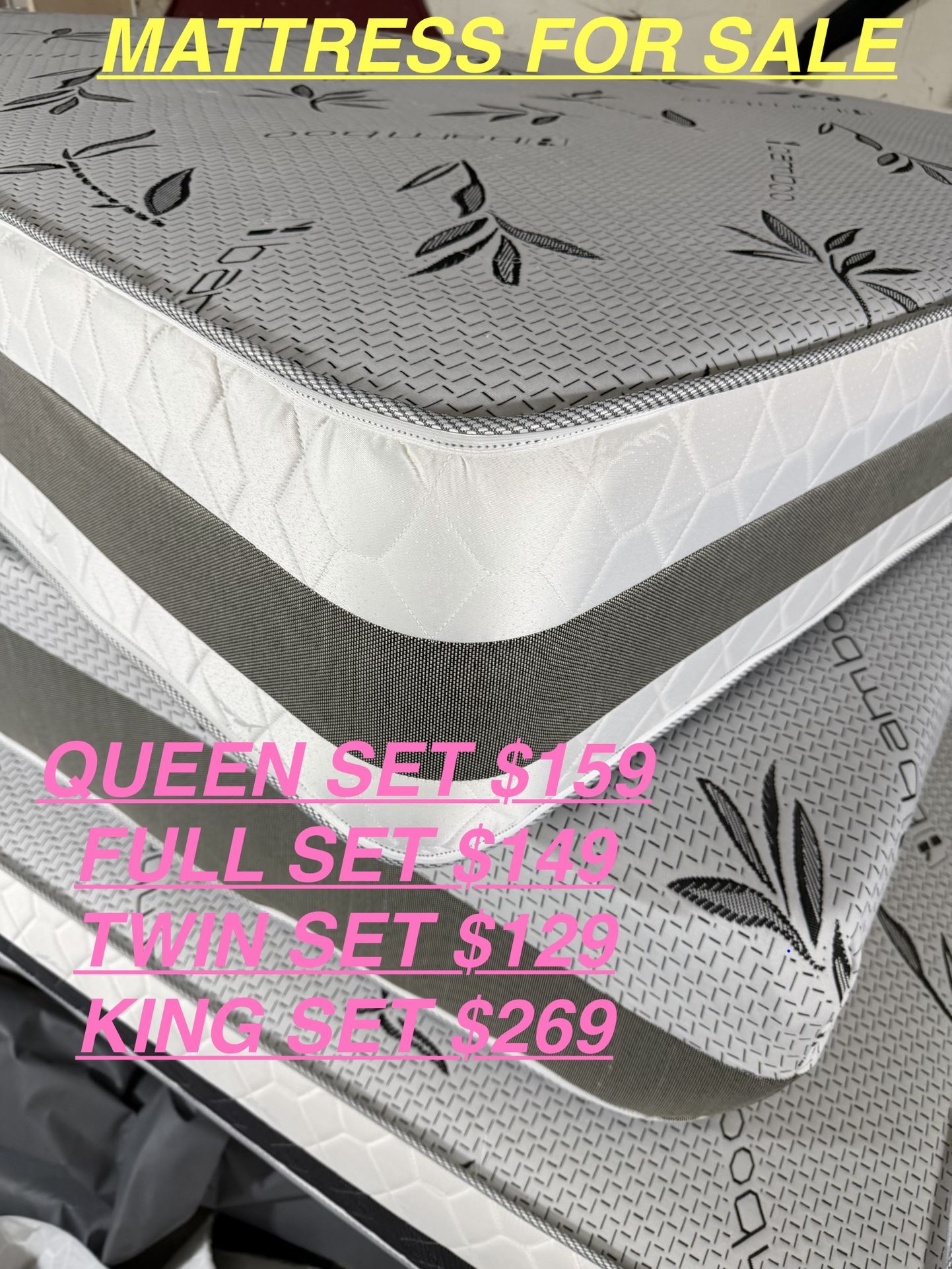 Queen Bed And Box Spring Same Day Deliver 