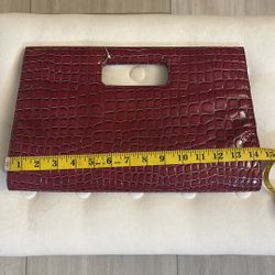 Deep wine colored cute 🥰 clutch purse 