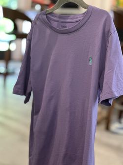 Ralph Lauren Short Sleeve youth Shirt Size 8 Small Lavender Purple color