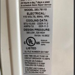 Kenmore And LG Air Conditioners. 