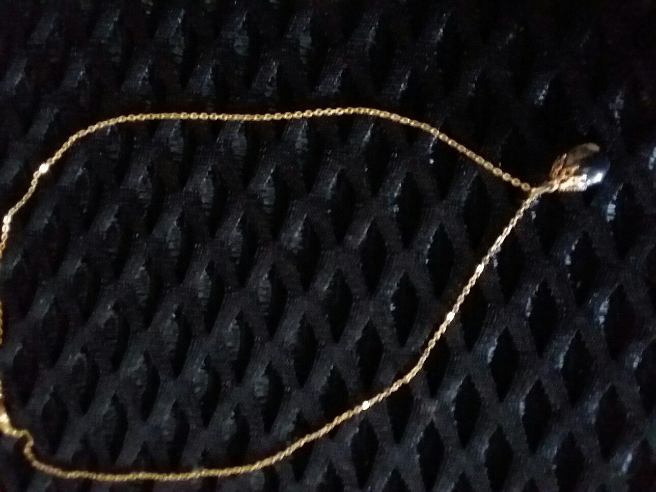 Black onyx stone necklace