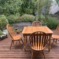 Solid Oak Vintage Table