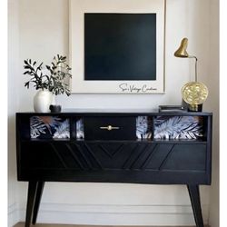 Beautiful Mid Century Modern Console Sofa Entry Table 