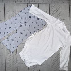 Carters baby girl 9 months pants set