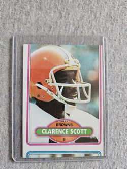 Clarence Scott 1976 Football Card Mis-Print Error Card